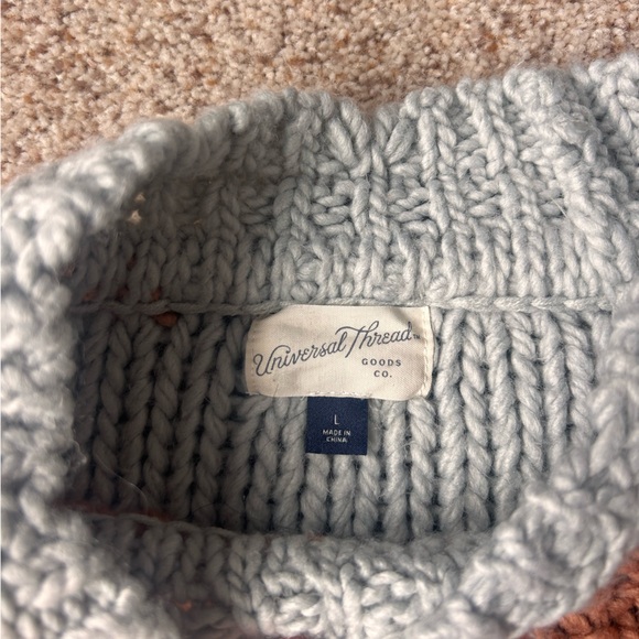 Universal Thread Colorblock Sweater - Rust, Light Gray, Cream - Picture 3 of 4